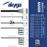 Akyga PC zdroj ATX 600W P4+4 2x PCI-E 6+2 pin 5x SATA 3x Molex APFC 120mm