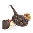 Pánev Banquet na 7 lívanců s nepřílnavým povrchem Granite Brown Smile 26 cm