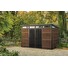 Zahradní domek Keter PENT Signature 11x7 Walnut, s podlahou