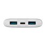 Powerbanka FIXED Zen 10 s LCD displejem a výstupem PD 20W, 10 000 mAh, bílá