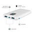 Powerbanka FIXED Zen 10 s LCD displejem a výstupem PD 20W, 10 000 mAh, bílá