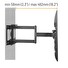 Výsuvný držák Brateck LPA69-463D pro TV 32"-70" 45kg polohovatelný nástěnný