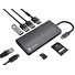 Natec multiport adaptér FOWLER 2 3X USB 3.0 HUB, HDMI 4K, USB-C, RJ45, SD, MICRO SD