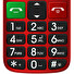 EVOLVEO EasyPhone FL, mobilní telefon pro seniory s nabíjecím stojánkem, červená