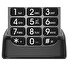 EVOLVEO EasyPhone FL, mobilní telefon pro seniory s nabíjecím stojánkem, stříbrná