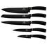 Sada nožů Berlingerhaus s magnetickým stojanem 6 ks Black Rose Collection BH-2407