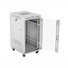 LANBERG Volně stojící skříň 19" 22U/600x800 LCD skleněné dveře šedá