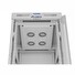 LANBERG Volně stojící skříň 19" 22U/600x800 LCD skleněné dveře šedá