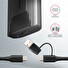 AXAGON EEM2-GTS2, USB-C 10Gbps - M.2 NVMe & SATA SSD kovový THIN box, bezšroubkový