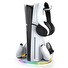 iPega P5S045 Vertikální Nabíjecí Stojan s RGB pro PS5/PS5 Slim White