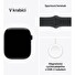 Apple Watch S10/42mm/Jet Black/Sport Band/Black/-M/L