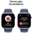 Apple Watch S10/46mm/Silver/Sport Band/Denim/-M/L