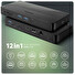 AXAGON HMC-U4, USB4 40Gbps dock, 3x USB-A, 2x USB-C, HDMI & DP 8K/30Hz, RJ-45, SD/mSD, audio, PD100W