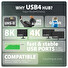 AXAGON HMC-U4, USB4 40Gbps dock, 3x USB-A, 2x USB-C, HDMI & DP 8K/30Hz, RJ-45, SD/mSD, audio, PD100W
