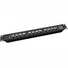 POE Gigabitový Patch panel Cat5 19" 12port 1U