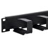 19" vyvazovací panel 1U 6x háček 70x27mm black