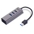i-tec USB 3.0 Metal 3 port HUB Gigabit Ethernet 1x USB 3.0 na RJ-45 3x USB 3.0