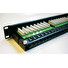 DATACOM Patch panel 48p. Cat5e 1U BK 8x6p. Modul, UTP, 19"