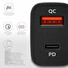 AXAGON PWC-PDQ, PD & QUICK nabíječka do auta 47W, 2x port (USB + USB-C), PD2.0/QC3.0/AFC/FCP/SCP/Apple