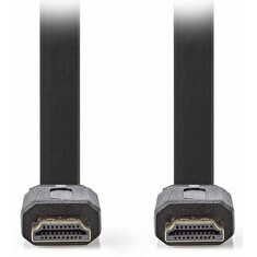 NEDIS High Speed HDMI kabel s Ethernetem/ HDMI konektor - HDMI konektor/ plochý/ černý/ 2m