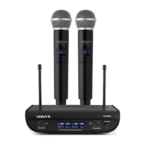 Mikrofon bezdrátový VONYX WM82, digitální UHF sada
