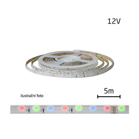 LED pásek 12V 335 (boční) 60LED/m IP20 max. 4.8W/m R-G-B multicolor (1ks=cívka 5m)