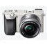 SONY ILCE-6000 Fotoaparát Alfa 6000 s bajonetem E + 16-50mm objektiv - Silver