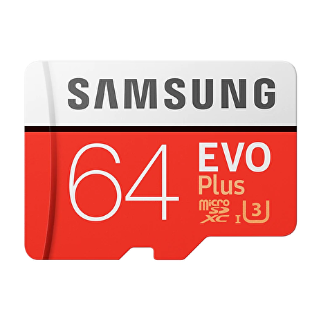 Micro SDXC 64GB Samsung EVO Plus + SD adaptér