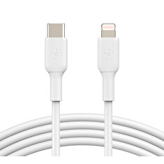 Belkin USB-C kabel s lightning konektorem, 1m, bílý