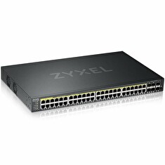 Zyxel GS2220-50HP,EU region,48-port GbE L2 PoE Switch with GbE Uplink (1 year NCC Pro pack license bundled)