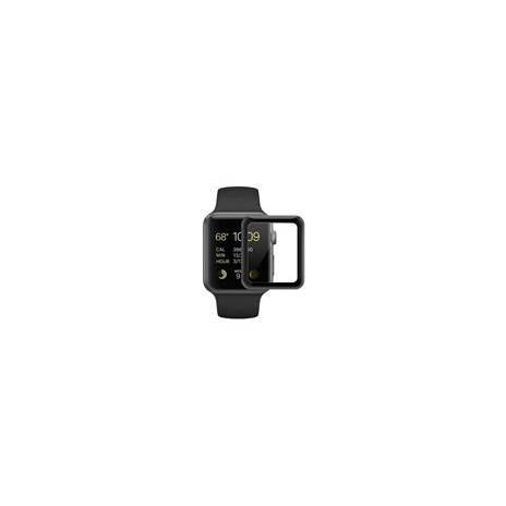 COTEetCI 4D sklo s celoplošným lepením s černým lemem pro Apple watch 42 mm