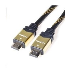 PREMIUMCORD Gold HDMI High Speed + Ethernet kabel (v1.4), opletený, zlacené konektory, 10m