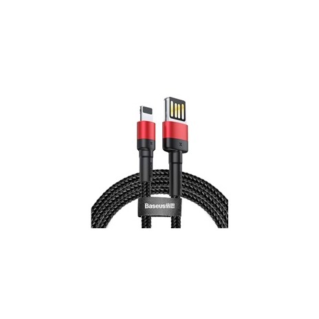 Baseus Cafule (Special Edition) nabíjecí / datový kabel USB na Lightning 2,4A 1m, červená-černá