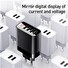 Baseus Mirror Lake Digital Display adaptér 4* USB-A 30W, černá