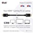 Club3D Adaptér HDMI 2.1 Ultra High Speed 4K120Hz, 8K60Hz, 48Gbps (M/M 1.5 m/4.92 ft)