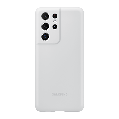 Samsung Silikonový zadní kryt pro S21 Ultra Light Gray