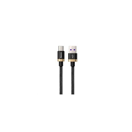 Baseus nabíjecí / datový kabel HW Flash Charge USB-C 40W 2m, zlatá-černá