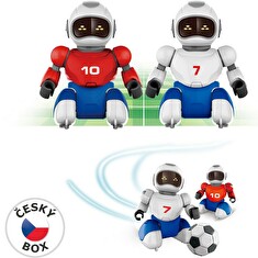 Hračka Zigybot Robofotbal na dálkové ovládání, 2 ks + 2 branky, 36 x 24 cm