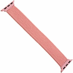 Řemínek FIXED Nylon Strap elastický nylonový pro Apple Watch 42/44mm, velikost S, růžový