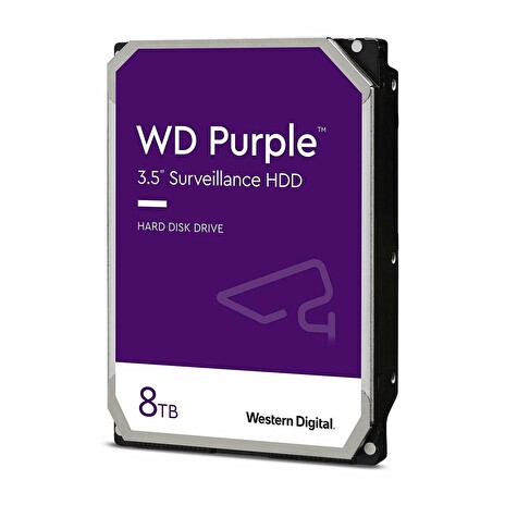 WD HDD Purple Survaillance (3.5'', 8TB, 128MB, 5640 RPM, SATA 6 Gb/s)