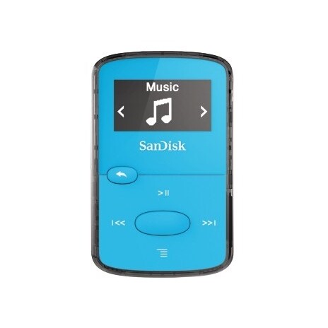 Sandisk CLip Jam MP3 přehrávač 8GB, microSDHC, Radio FM, modrý
