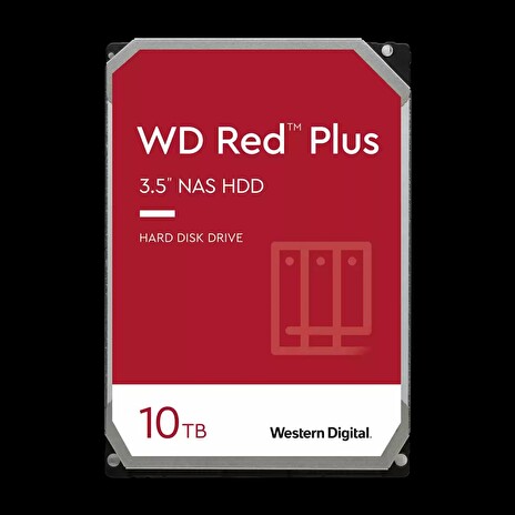 WD HDD NAS Red Plus (3.5'', 10TB, 256MB, 7200 RPM, SATA 6 Gb/s)