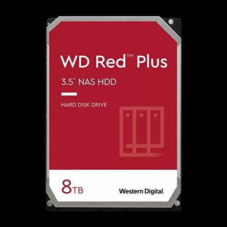 WD HDD NAS Red Plus (3.5'', 8TB, 128MB, 7200 RPM, SATA 6 Gb/s)