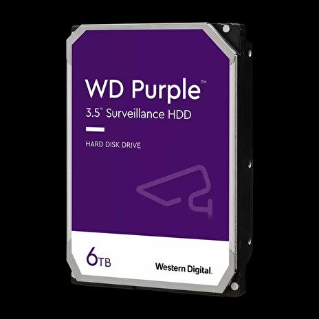 WD HDD AV Purple (3.5'', 6TB, 128MB, 5640 RPM, SATA 6 Gb/s)