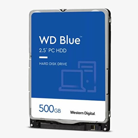 WD HDD Mobile Blue (2.5'', 500GB, 128MB, 7200 RPM, SATA 6 Gb/s)