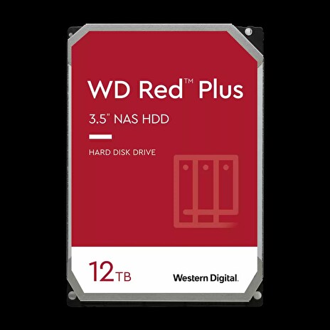 WD HDD NAS Red Plus (3.5'', 12TB, 256MB, 7200 RPM, SATA 6 Gb/s)