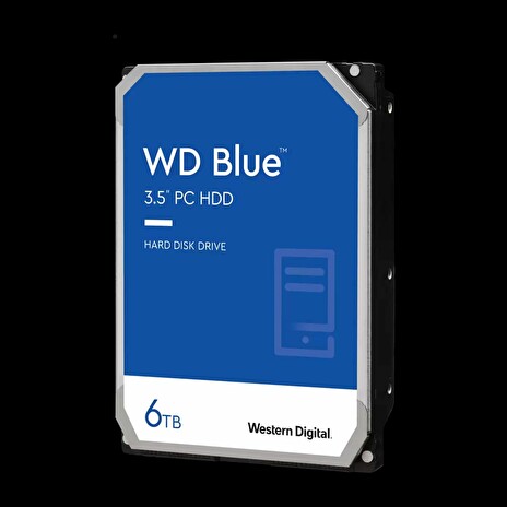 WD HDD Desktop Blue (3.5'', 6TB, 256MB, 5400 RPM, SATA 6 Gb/s)