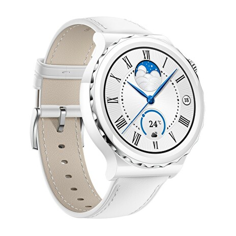 Huawei Watch GT 3 Pro/43mm/White/Elegant Band/White