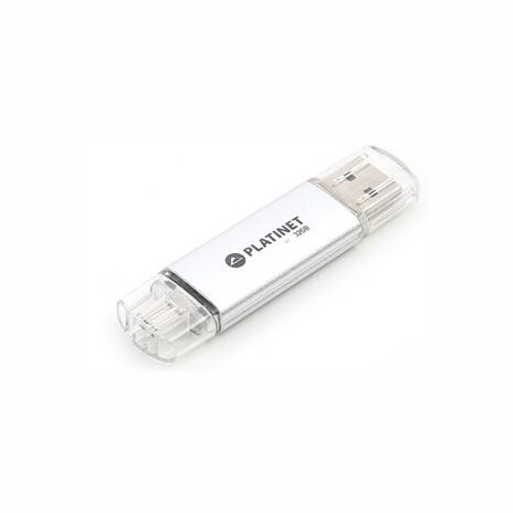 PLATINET ANDROID PENDRIVE USB 2.0 AX-Depo 32GB + microUSB - stříbrná