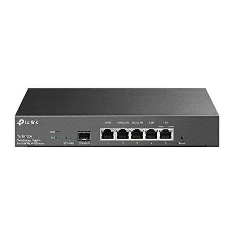 TP-LINK VPN router Gbit SafeStream™ (1× fixed SFP WAN, 1x fixed RJ45 WAN, 2x fixd RJ45 LAN + 2x konfig. WAN/LAN)
